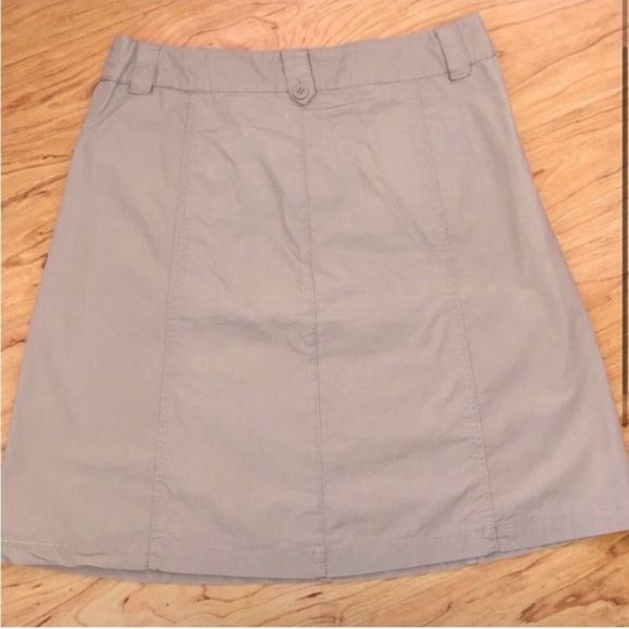 Dalia Collection Tan Bell Skirt Size 6 - Picture 2 of 4